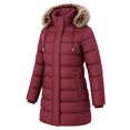 thumbnail image 1 of HVEOO Women's Long Winter Down Coat Thicken Fleece Lined WaterproofPuffer Jacket, Burgundy M, 1 of 8