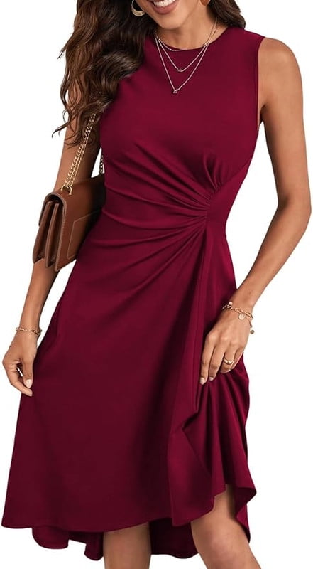 G-462 METALLIC SEXY RUCHED SLEEVELESS DRESS 6 PIECES 2/S 2/M 2/L