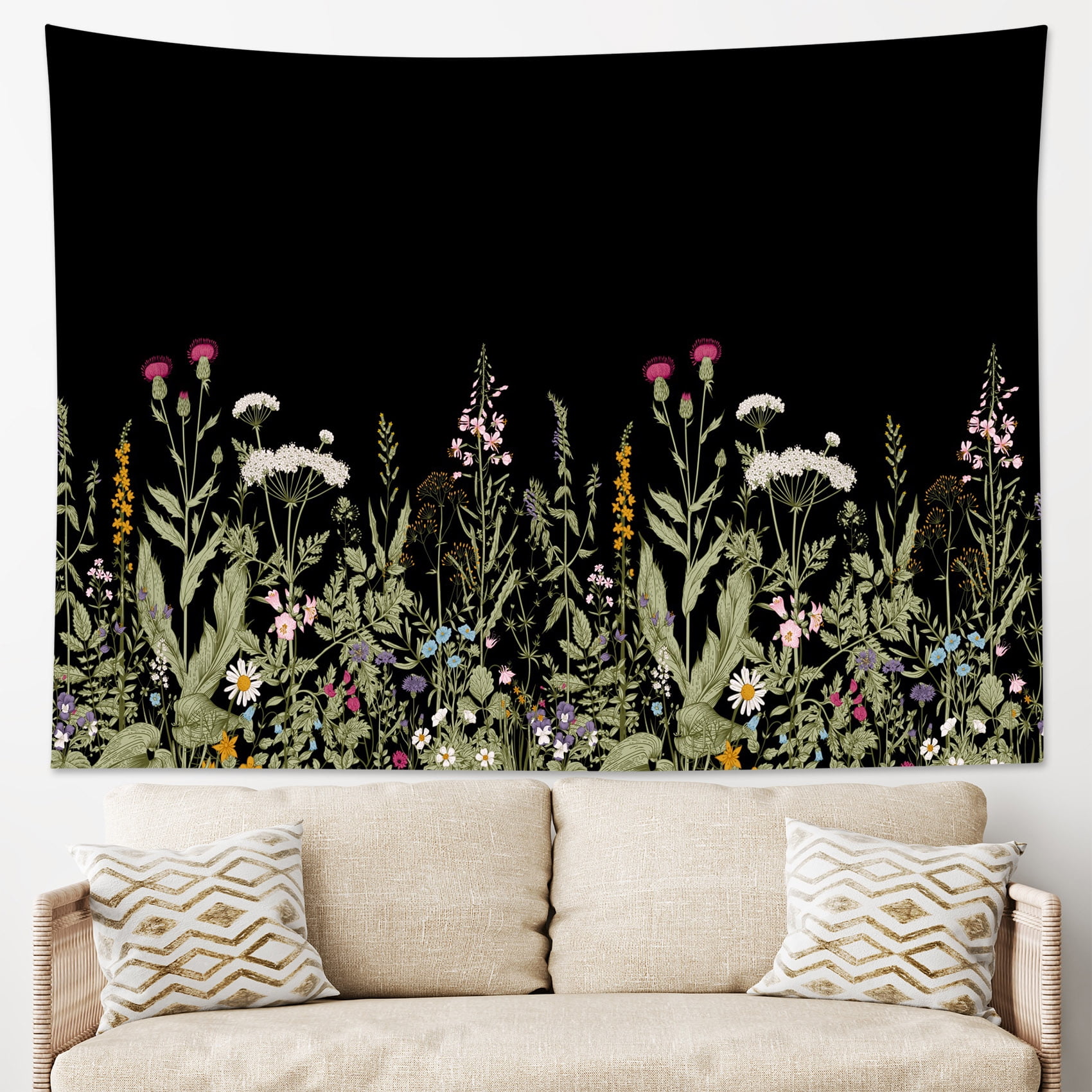 Floral Tapestry Wall Hangingnull
