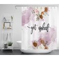 thumbnail image 1 of HVEST Get Naked Shower Curtain,Purple Abstract Marble and Watercolor Floral Shower Curtains with Hooks,Modern Art Polyester Waterproof for Bathroom Decor Accessories,60x72 Inch, 1 of 5