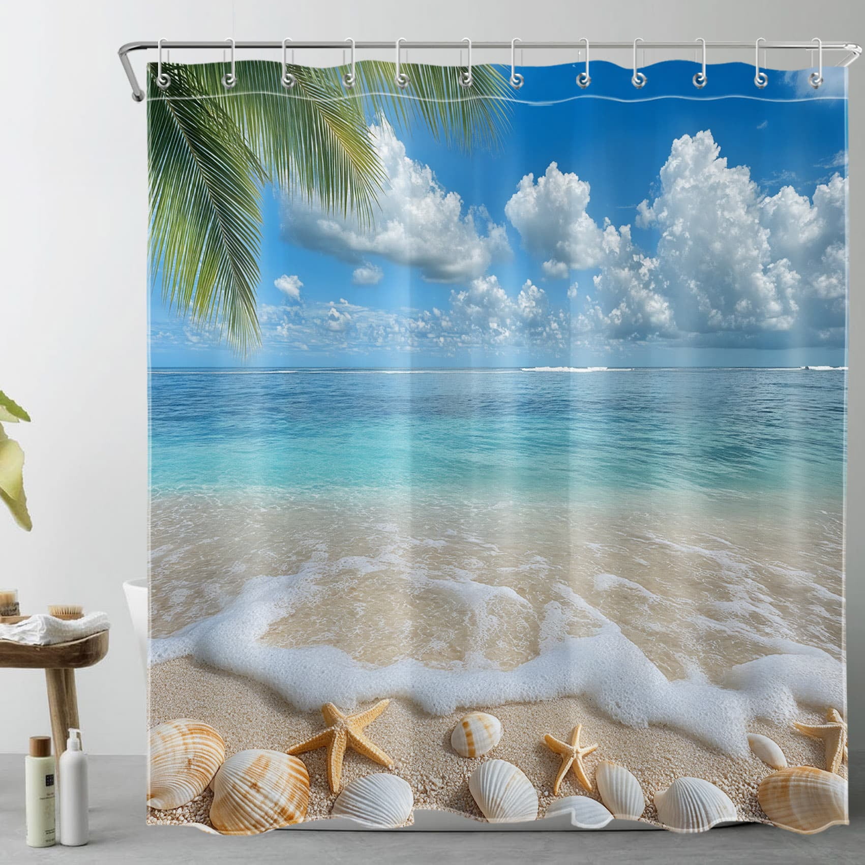 Custom Personalized Photo Shower Curtain - Upload Your Design, Waterproof Polyester, 72x108 Inches, Unique Bathroom Decor Gift