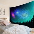 thumbnail image 1 of HVEST Space Tapestry Mysterious Galaxy Nature Landscape Tapestries Forest Night Wall Hanging Tapestry for Bedroom Living Room Dorm Party Wall Decor, 92.5W X 70.9L Inches, 1 of 6
