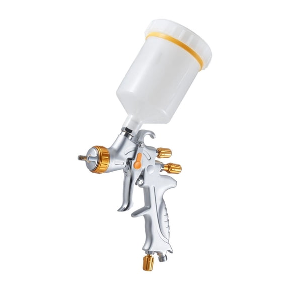 HVLP Air Spray Gun, Gravity Feed Paint Sprayer - 600ml, 3 Nozzles (1.3/1.4/1.7mm) for Automotive, Furniture, & DIY Projects - Adjustable Paint Flow & Atomization