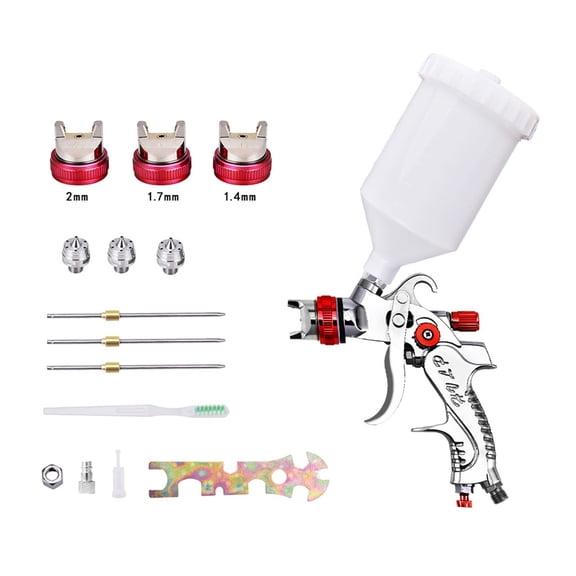 HVLP Spray Painting 600ml 1.4/1.7/2.0mm Nozzle Size Waterborne Paint Use For Car Paint Spray Guns ,Advanced technology