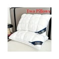 thumbnail image 1 of HVNDE 2pcs Luxury Hotel Pillows 19x29 Inch - Neck Support, All-Season Non-Collapse Core, Hypoallergenic Polyester, Machine Washable, Soft Texture, 1 of 6