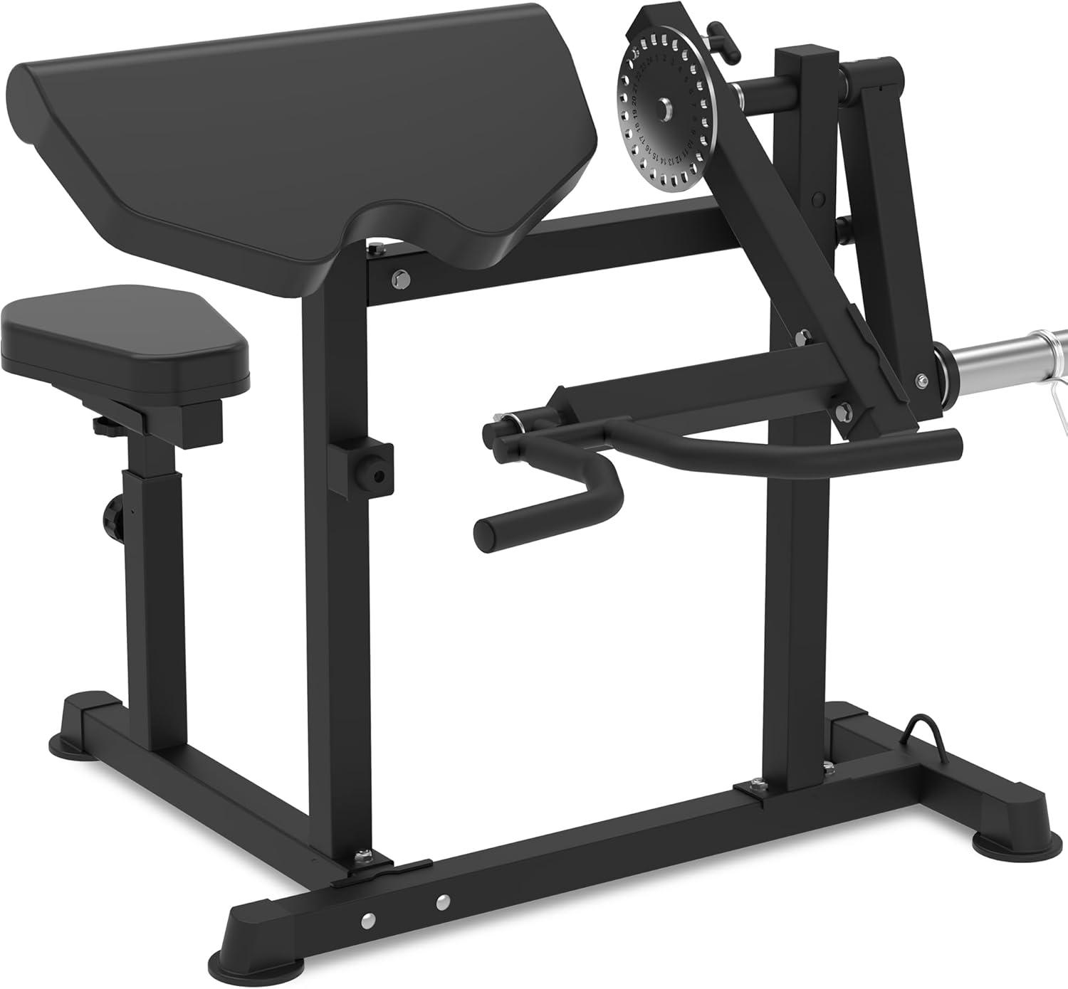 HVO Bicep Tricep Curl Machine Adjustable Preacher Arm Bicep Curl And 