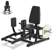 HeeH Hip Abductor Machine Plate-Loaded Inner & Outer Thigh Trainer for Home Gym Hip Abduction Machine Black