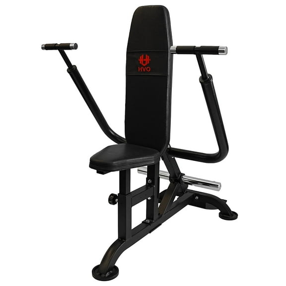 HeeH Plate-Loaded Seated Dip Machine: Tricep Machine for Biceps Strength Training Equipment Workout Black
