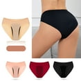 thumbnail image 1 of HVOBTTY Breathable Panties for Women, Womens Underwear, Women's High Waisted Underwear Soft Breathable Panties Stretch Briefs Seamless Ladies Briefs Wine, S, 1 of 4