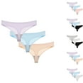 thumbnail image 1 of HVOBTTY Breathable Panties for Women, Underwear Women Pack, 3PC Women's Summer Seamless Breathable Thong Low Waisted Underwear PinkH, M, 1 of 3