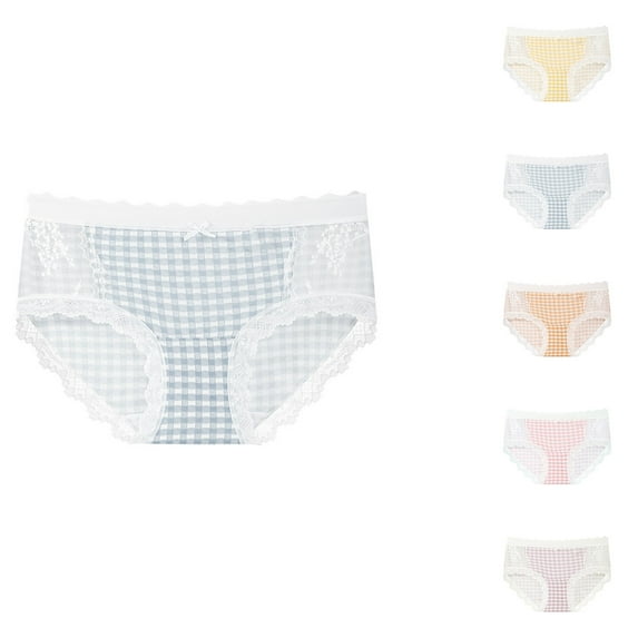 HVOBTTY Breathable Panties for Women, Womens Underwear, Women's Briefs Comfortable High Waist Underwear Women Panties Orange, L