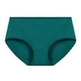 thumbnail image 1 of HVOBTTY Casual Soft Thong for Women, Womens Mid Waisted Briefs, Women's Plus Size Solid Color Soft Comfortable Mid Waist Stretch Menstrual Briefs Army Green, XL, 1 of 3