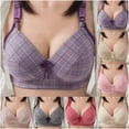 thumbnail image 1 of HVOBTTY Comfort Push Up Bras for Women, Womens Bras No Underwire, Women's Solid Color No Steel Ring Push Up Breathable Underwear Daily Bra Beige, 36, 1 of 4