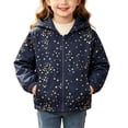 thumbnail image 1 of HVOBTTY Fall Unisex Toddler's Jacket Wind Zip Up Hooded Softshell Jacket All Over Print with Side Pockets Coat for 1-7 Years, 1 of 4