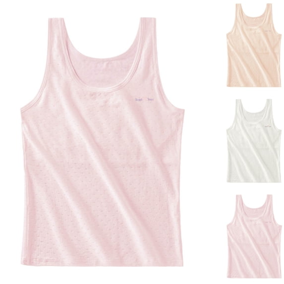 HVOBTTY Girls Bra Long Cami Tank Top Base Layer Comfortable Developmental Cami Bralette