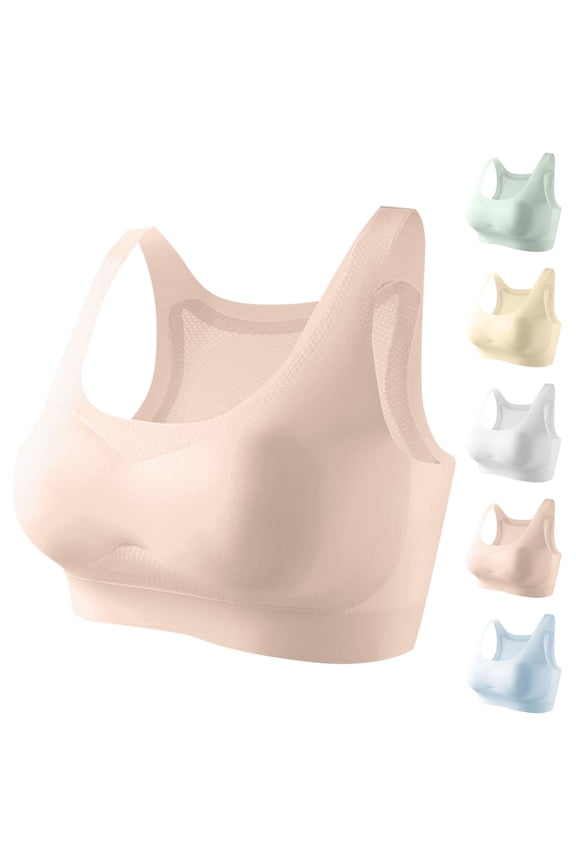 Girls Bra Sports Training Shock Proof Breathable Wireless Lightweight Built In Pad Bralette