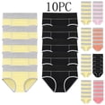 thumbnail image 1 of HVOBTTY High Waisted Soft Underwear for Women, Underwear Women Pack Plus Size, 10PC Women's Large Solid Color High Waist Pants with Hip Lifting Underwear PinkB, XXXL, 1 of 4