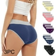 thumbnail image 1 of HVOBTTY High Waisted Soft Underwear for Women, Underwear Women Pack Plus Size, 3PC Womens Menstrual Leak Proof Menstrual High Waisted Panties Womens Physiological Underpants Purple, XXXXXL, 1 of 5