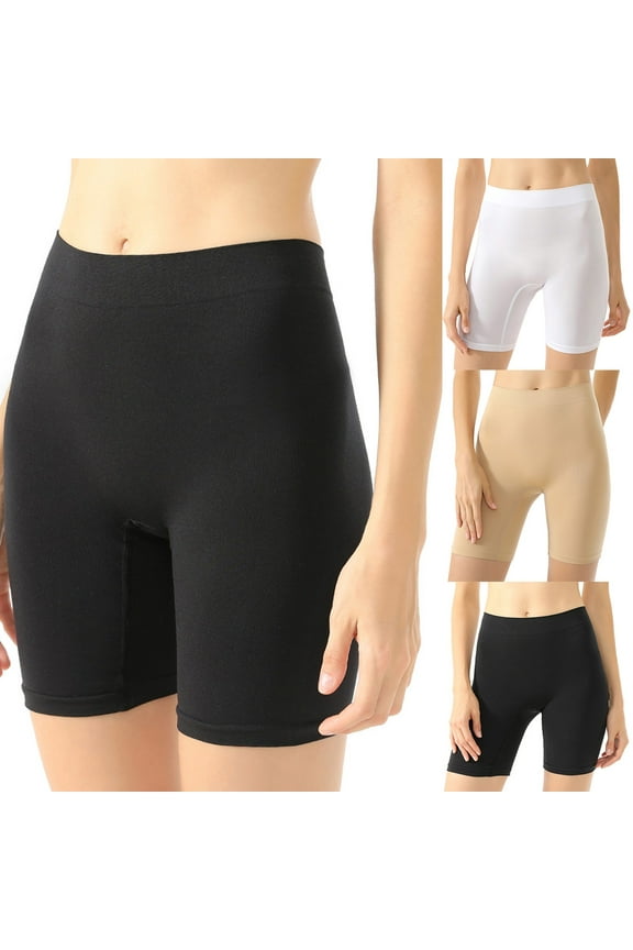 High Waisted Soft Underwear for Women, Womens Underwear Plus Size, Women's High Waist Seamless Briefs Boxers Butt Lifting Pants Shaping Briefs White, XXXXL