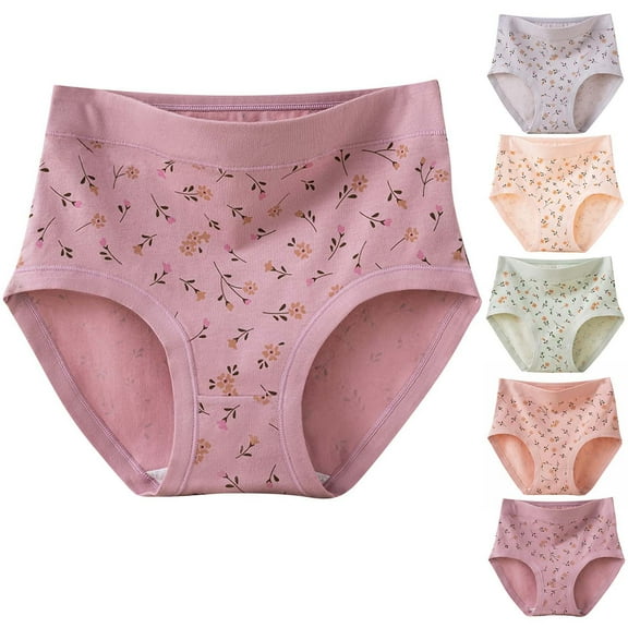 HVOBTTY High Waisted Soft Underwear for Women, Womens Underwear, Breathable Lace Trimmed High Waisted Triangular Underwear for Women Beige, XL