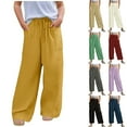 thumbnail image 1 of HVOBTTY Kids Soft Long Length Straight Leg Pants, Girls Fall and Winter Pants, Toddler Kids Fashion Solid Color Breathable Pocket Pants Shorts Beige, 7-8 Years, 1 of 5