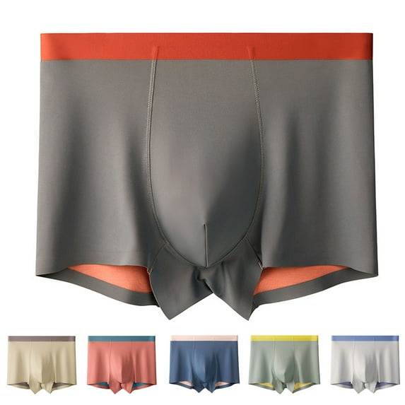 HVOBTTY Mens Casual Comfty Underpants, Plus Size Daily Briefs for Men ...