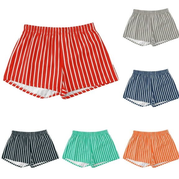 HVOBTTY Mens Fashion Loose Underpants, Everyday Comfortable Briefs for Men, Men's Soft Casual Solid Color Loose Sports Comfortable Underpants Orange, L