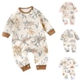 thumbnail image 1 of HVOBTTY Summer Infant Toddler's Rompers Print Long Sleeve Full Length Lightweight Sleep, 1 of 4