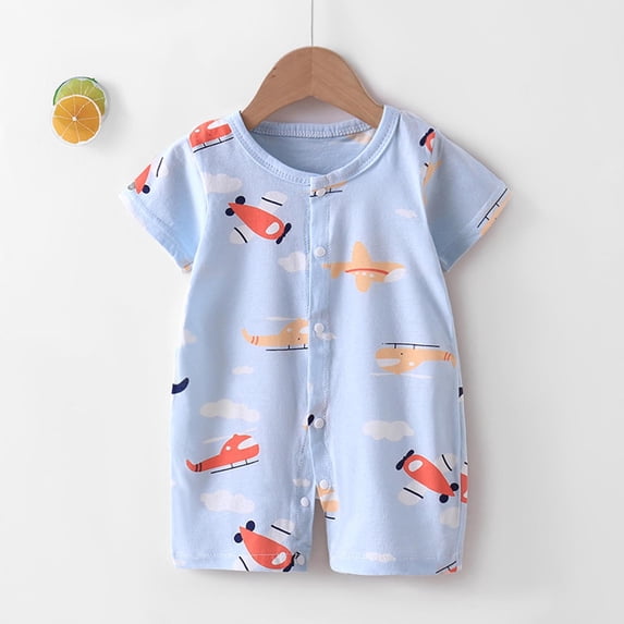 HVOBTTY Summer Infant Toddler's Rompers Short Sleeve Short Length Comfortable Cotton