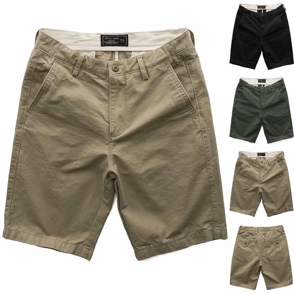 HVOBTTY Summer Men's Shorts Solid Casual Fitness Cargo Straight Leg Training Bottoms