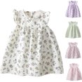 thumbnail image 1 of HVOBTTY Summer Toddler Girls Dresses Sleeveless Print Round Neck Light Cotton for Daily Activis, 1 of 4