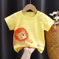thumbnail image 1 of HVOBTTY Summer Toddler Kid's Short Sleeve Crew Neck T-Shirt Print Soft Cotton Comfortable Lightweight Daily Wear Top, 1 of 3