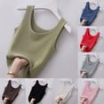 thumbnail image 1 of HVOBTTY Summer Women's Crew Neck Cropped Tank Tops Solid Color Sleeveless Loose Pullover T Shirt, 1 of 4