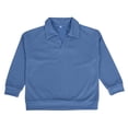 thumbnail image 1 of HVOBTTY Toddler Boy's Long Sleeve Collared Shirts Solid Color Knit Lapel Neck Layering Casual Wear Top, 1 of 3