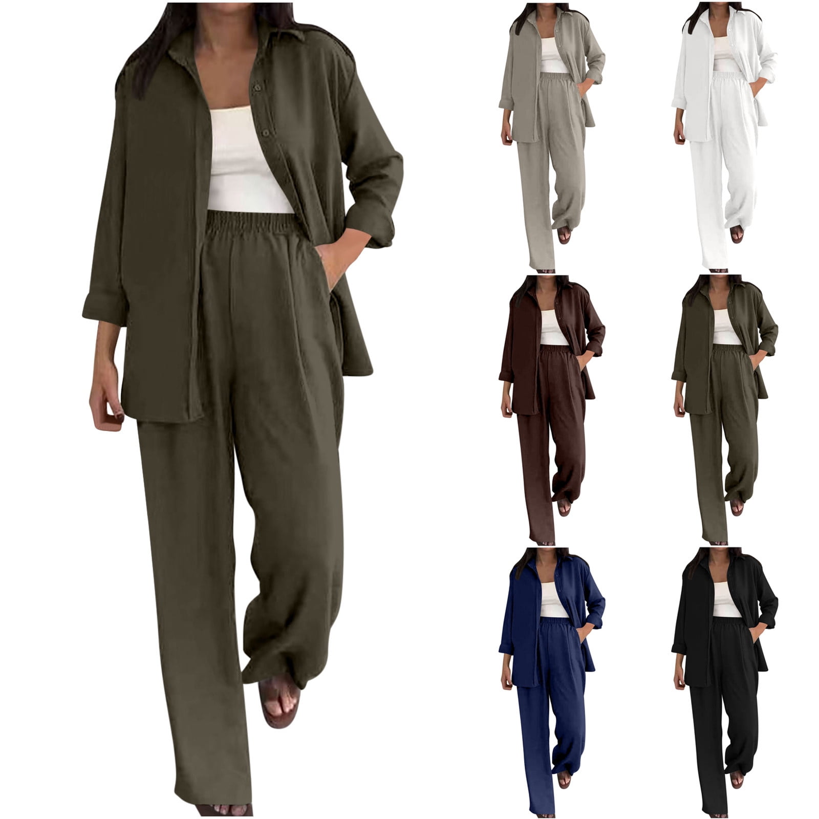 HVOBTTY Two Piece Sets for Women, Women's Fall Outfits Set Plus Size