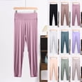 thumbnail image 1 of HVOBTTY Women's Fall Cropped Cropped Trousers Yoga High Waist Soft Fabric for Active Pants, 1 of 5