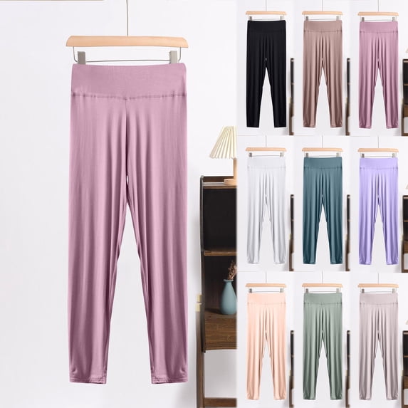 HVOBTTY Women's Fall Cropped Cropped Trousers Yoga High Waist Soft Fabric for Active Pants