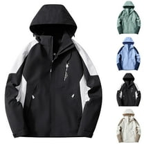 HVOBTTY Women's Fashion Clothing, Rain Jacket Women, Women's Spring And Fall Thin Fashion Waterproof And Windproof Jacket Coat Black XXXL