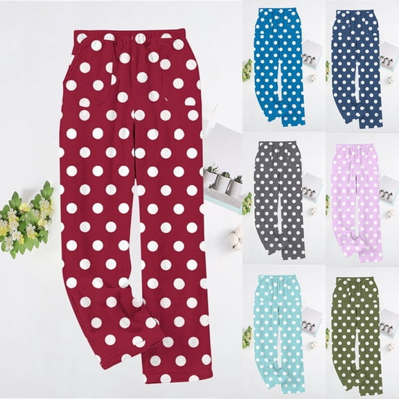HVOBTTY Women's Long Pajama Pants, Pajama Pants for Women, Women's Fashion Casual Print Flannel Thickened Warm Wide Leg Long Pants Home Sleep Pants Army Green, XXL