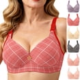 thumbnail image 1 of HVOBTTY Women's Plus Size Wireless Bras Push Up Side Support Soft Senior Underwear, 1 of 5