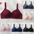 thumbnail image 1 of HVOBTTY Women's Seamless Wireless Bra Soli Color Plus Size Large Comfortable Daily Wear, 1 of 5