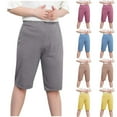 thumbnail image 1 of HVOBTTY Women's Summer Straight Leg Workout Shorts Solid Color Plus Size Breathable Base for Home Wear and Outdoor Activis, 1 of 5