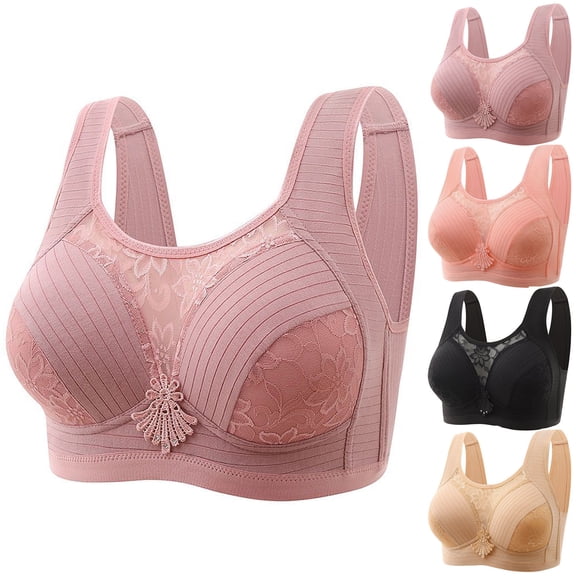 HVOBTTY Women's Wireless Soft Bra, Bra for Women, Women's Comfortable Casual Traditional LightweightCup Wireless Everyday Wear Sport Bras Pink, Pink