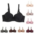 thumbnail image 1 of HVOBTTY Womens Basic Bras, Bras for Women, Women's Patchwork Bra with Breathable and Sagging Lightweight Underwear Yellow, 90D/40, 1 of 4