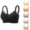 thumbnail image 1 of HVOBTTY Womens Tshirt Push Up Seamless Bra, Bras for Women Plus Size, Women's Plus Size Bra Cover Beautiful Back Gathered Lace Gathered Accessory Bra White, XL, 1 of 3