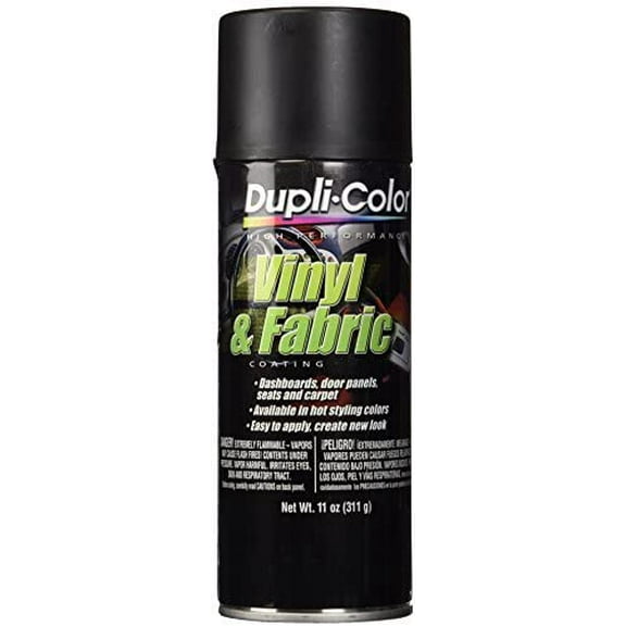 HVP106 Flat Black High Performance Vinyl and Fabric Spray - 11 oz. - 6 Pack