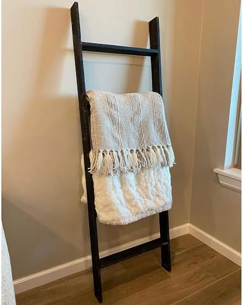 SQWDEC Blanket Ladder 4 Foot Fully Assembled 48 Inch Rustic Reclaimed