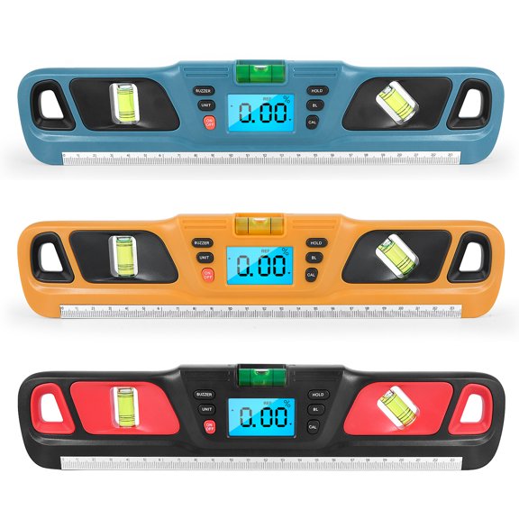 HW-200 Digital Display Level Meter Angle Ruler Electronic Slope Meter High Accuracy Measuring Tool for Construction Carpentry Home Improvement 11.26 in / 28.6 cm