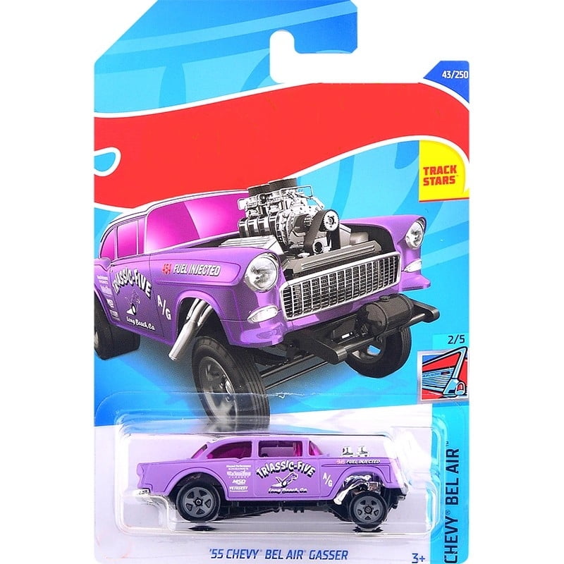 Hot Wheels Red Edition 2016 #2/12 - '55 Chevy Bel Air Gasser 1/64