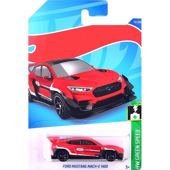 HW 2022 Ford Mustang Mach-E 1400 (Red) HW Green Speed
